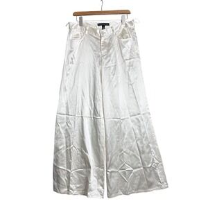 Ralph Lauren Black Label Silk Wide Leg Pants satin Holiday Party NYE Luxury glam